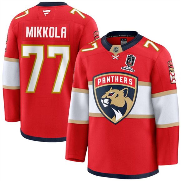 Mens Niko Mikkola 2025 SC‌ CH Jersey Red Stitched